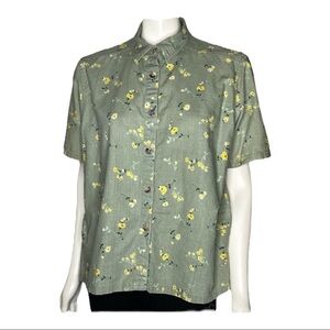 C M Shapes Floral Button Down Shirt